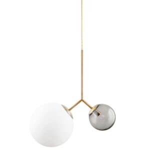 House Doctor Zlat&eacute; dvojit&eacute; z&aacute;věsn&eacute; světlo Gideon II.