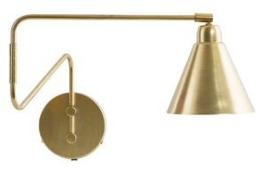 House Doctor Zlat&eacute; kovov&eacute; n&aacute;stěnn&eacute; světlo Game