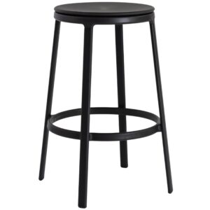 Infiniti Čern&aacute; plastov&aacute; otočn&aacute; barov&aacute; židle Round & Round 64