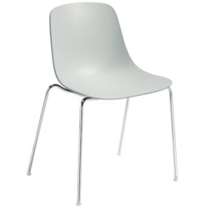 Infiniti &Scaron;ed&aacute; j&iacute;deln&iacute; židle Pure Loop s chromovanou podnož&iacute;