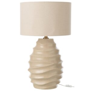J-line B&eacute;žov&aacute; keramick&aacute; stoln&iacute; lampa Wave 68 cm