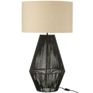 J-line Čern&aacute; stoln&iacute; lampa Striing 78 cm
