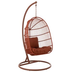 J-line Červen&eacute; z&aacute;věsn&eacute; křeslo Egga