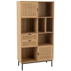 J-line Dřevěn&aacute; knihovna Square 174 x 90 cm