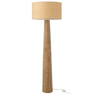 J-line Hněd&aacute; stojac&iacute; lampa Umbrella 157 cm