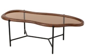 J-line Hněd&yacute; konferenčn&iacute; stolek Mell 118 x 48 cm