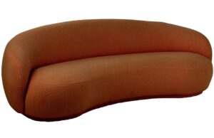 J-line Oranžov&aacute; čalouněn&aacute; pohovka Polar 234 cm