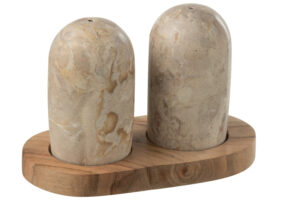 J-line Set mramorov&eacute; sl&aacute;nky a pepřenky Avora