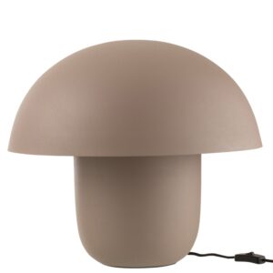 J-line Tmavě b&eacute;žov&aacute; kovov&aacute; stoln&iacute; lampa Cordelius 44 cm