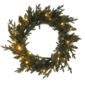 J-line Uměl&yacute; v&aacute;nočn&iacute; LED věnec Susie 60 cm