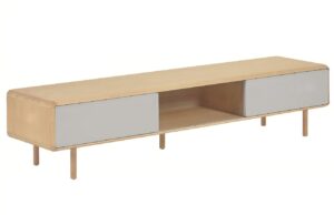 Jasanov&yacute; TV stolek Kave Home Anielle 180 x 42 cm