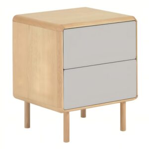 Jasanov&yacute; nočn&iacute; stolek Kave Home Anielle 50 x 45 cm