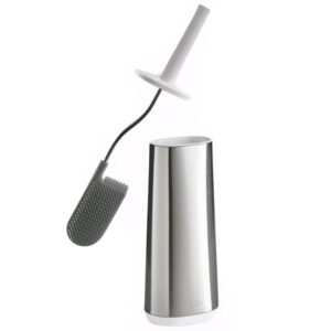 Joseph Joseph B&iacute;lo-stř&iacute;brn&aacute; nerezov&aacute; WC &scaron;tětka Flex Steel