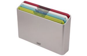 Joseph Joseph Sada čtyř plastov&yacute;ch prk&eacute;nek se stojanem Folio Icon Silver 22 x 32 cm