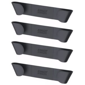 Joseph Joseph Sada čtyř &scaron;ed&yacute;ch plastov&yacute;ch drž&aacute;ků na poklice CupboardStore