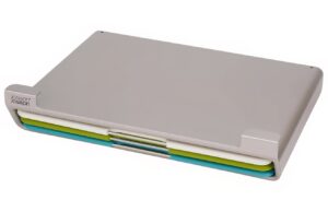 Joseph Joseph Sada tř&iacute; plastov&yacute;ch prk&eacute;nek s pouzdrem Folio Slim Multicolour 27 x 36 cm