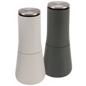 Joseph Joseph Set dvou b&eacute;žovo-&scaron;ed&yacute;ch plastov&yacute;ch ml&yacute;nků na sůl a pepř Milltop 16
