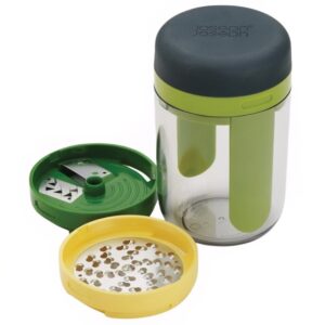 Joseph Joseph Zeleno-žlut&yacute; plastov&yacute; kr&aacute;ječ na zeleninu Spiro