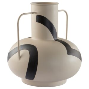 Jotex B&eacute;žovo-čern&aacute; kovov&aacute; v&aacute;za VEGA 30 cm