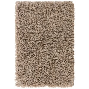 Jotex B&eacute;žovo-&scaron;ed&aacute; bavlněn&aacute; koupelnov&aacute; předložka JANE 80 x 120 cm