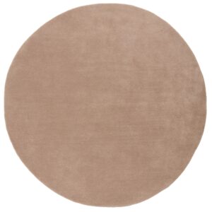 Jotex B&eacute;žovohněd&yacute; kulat&yacute; vlněn&yacute; koberec ASIA 200 cm