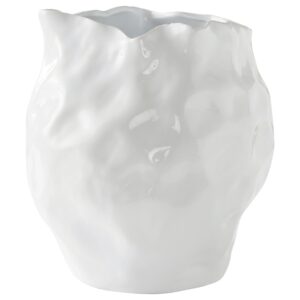 Jotex B&iacute;l&aacute; keramick&aacute; v&aacute;za BUBBA 31 cm