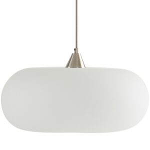 Jotex B&iacute;l&eacute; skleněn&eacute; z&aacute;věsn&eacute; světlo THALIA 43 cm