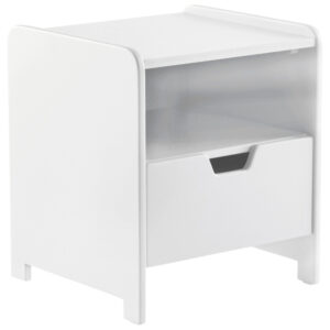Jotex B&iacute;l&yacute; lakovan&yacute; nočn&iacute; stolek CAMPO 42 x 42 cm
