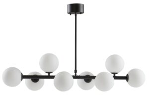 Jotex Černob&iacute;l&eacute; skleněn&eacute; z&aacute;věsn&eacute; světlo EKMAN 104 cm