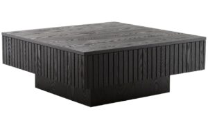 Jotex Čern&yacute; dřevěn&yacute; konferenčn&iacute; stolek FURUVIK 90 x 90 cm