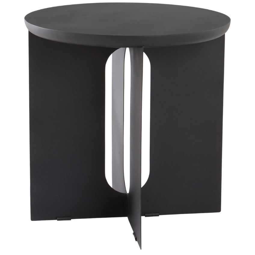 Jotex Černý kovový odkládací stolek THUSIS 51 cm