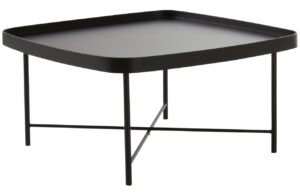 Jotex Čern&yacute; lakovan&yacute; konferenčn&iacute; stolek TACOMA 80 x 80 cm