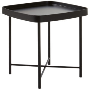 Jotex Čern&yacute; lakovan&yacute; odkl&aacute;dac&iacute; stolek TACOMA 50 X 50 cm