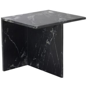 Jotex Čern&yacute; mramorov&yacute; odkl&aacute;dac&iacute; stolek MELETO 40 x 45 cm