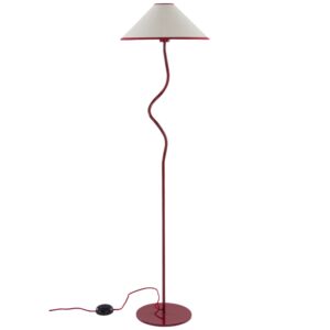 Jotex Červen&aacute; kovov&aacute; stojac&iacute; lampa JULIET 148 cm