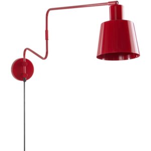 Jotex Červen&eacute; kovov&eacute; n&aacute;stěnn&eacute; světlo STIG