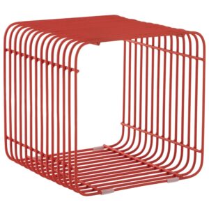 Jotex Červen&yacute; kovov&yacute; odkl&aacute;dac&iacute; stolek POCO 40 x 40 cm