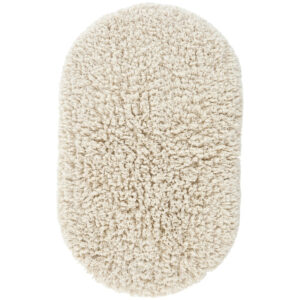 Jotex Kr&eacute;mově b&iacute;l&aacute; bavlněn&aacute; koupelnov&aacute; předložka JANE 80 x 140 cm