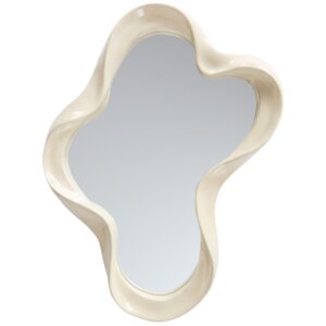 Jotex Kr&eacute;mově b&iacute;l&eacute; n&aacute;stěnn&eacute; zrcadlo FLOATING 61