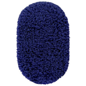 Jotex Modr&aacute; bavlněn&aacute; koupelnov&aacute; předložka JANE 80 x 140 cm