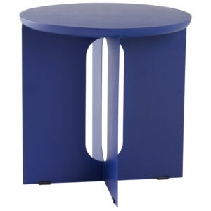 Jotex Modr&yacute; kovov&yacute; odkl&aacute;dac&iacute; stolek THUSIS 51 cm