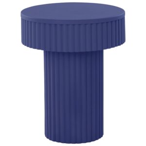 Jotex Modr&yacute; kovov&yacute; odkl&aacute;dac&iacute; stolek WINTON 36 cm