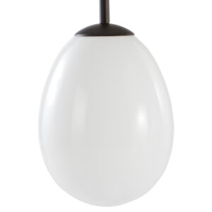 Jotex Op&aacute;lově b&iacute;l&eacute; skleněn&eacute; z&aacute;věsn&eacute; světlo ROCHELLE 24