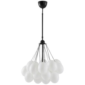 Jotex Op&aacute;lově b&iacute;l&eacute; skleněn&eacute; z&aacute;věsn&eacute; světlo SEATON 21