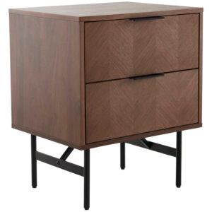 Jotex Ořechov&yacute; nočn&iacute; stolek DUVBERG 50 x 42 cm