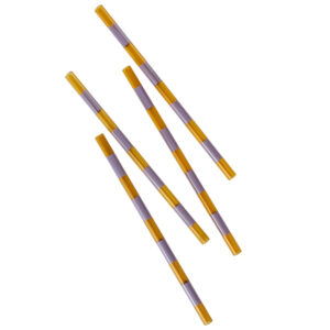 Jotex Set čtyř fialovo-hněd&yacute;ch skleněn&yacute;ch brček POPPY