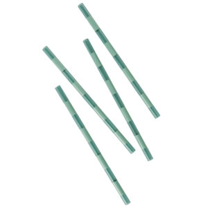 Jotex Set čtyř zelen&yacute;ch skleněn&yacute;ch brček POPPY