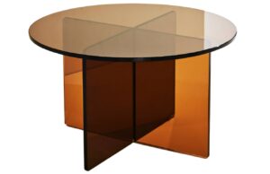 Jotex Skleněn&yacute; konferenčn&iacute; stolek IRIS 60 cm