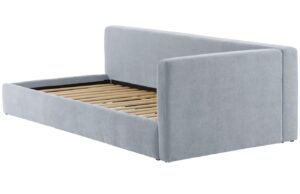 Jotex Světle modr&aacute; čalouněn&aacute; postel SUZUKI 90 x 200 cm