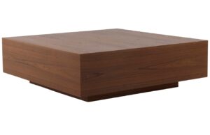 Jotex Tmav&yacute; dřevěn&yacute; konferenčn&iacute; stolek FLOAT 110 x 110 cm